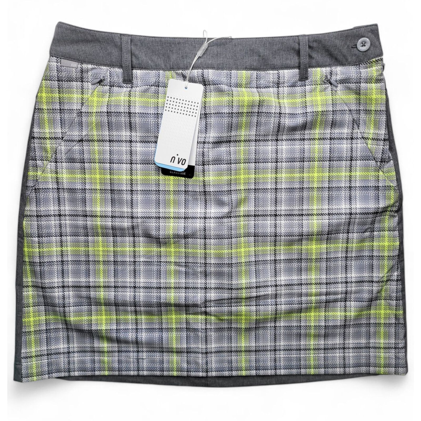 Other NWT NIVO Women's Caitie Golf Skort Plaid Pickleball Tennis Size 28" / US 6 / IT 42 - 2 Thumbnail