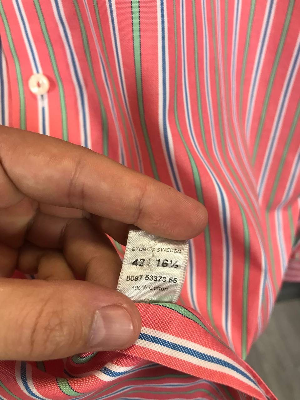 Eton Eton luxury designer striped shirt Size US XL / EU 56 / 4 - 4 Thumbnail
