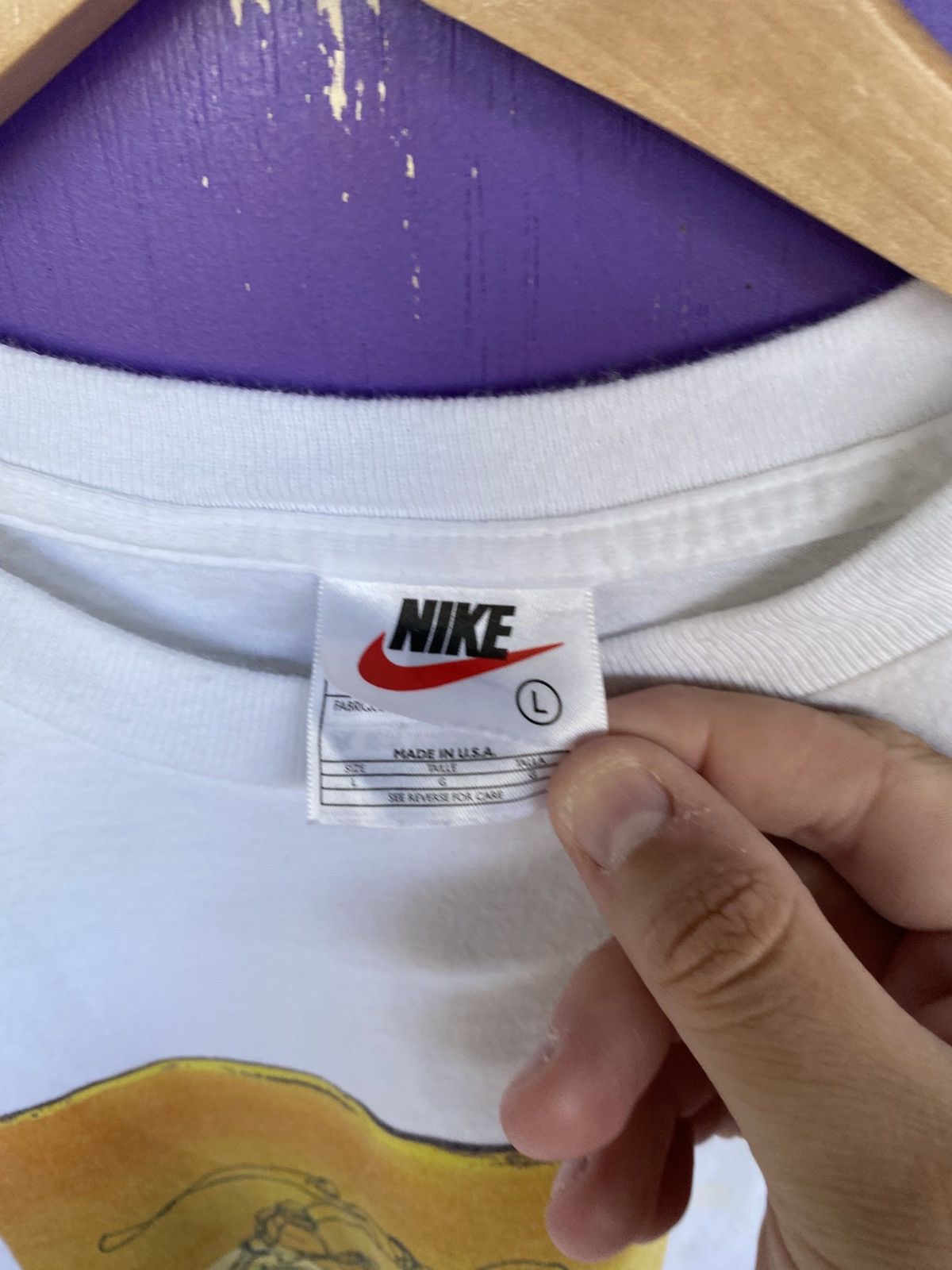Nike Vintage 90s Nike running sketch art tee Size US M / EU 48-50 / 2 - 4 Thumbnail