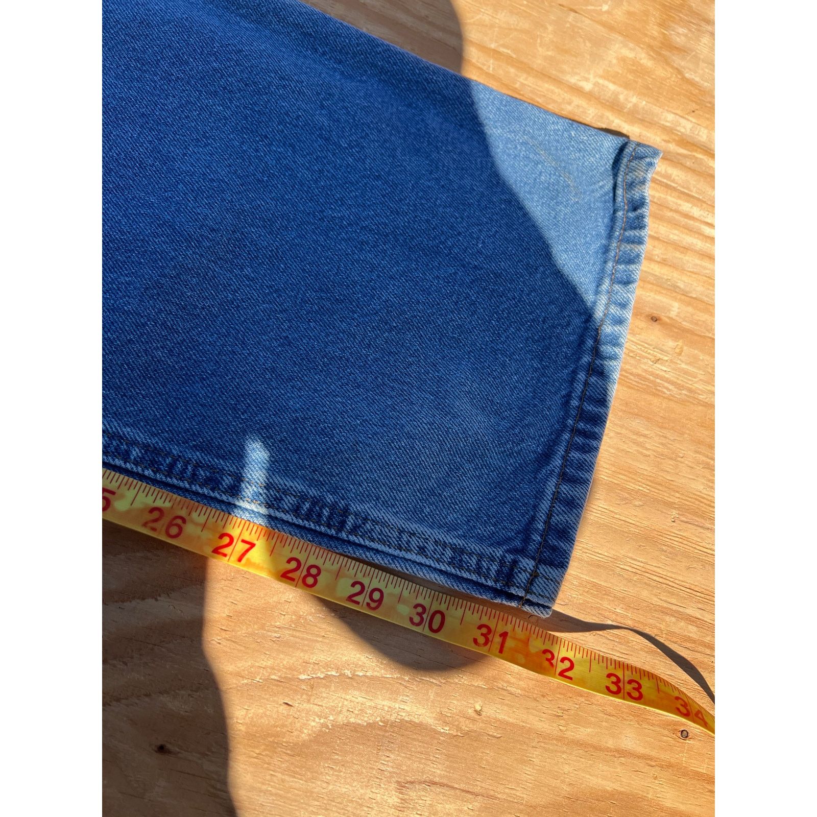 Carhartt Carhartt Jeans Mens 36x32 Blue Denim Work Pants relaxed Size US 34 / EU 50 - 7 Thumbnail