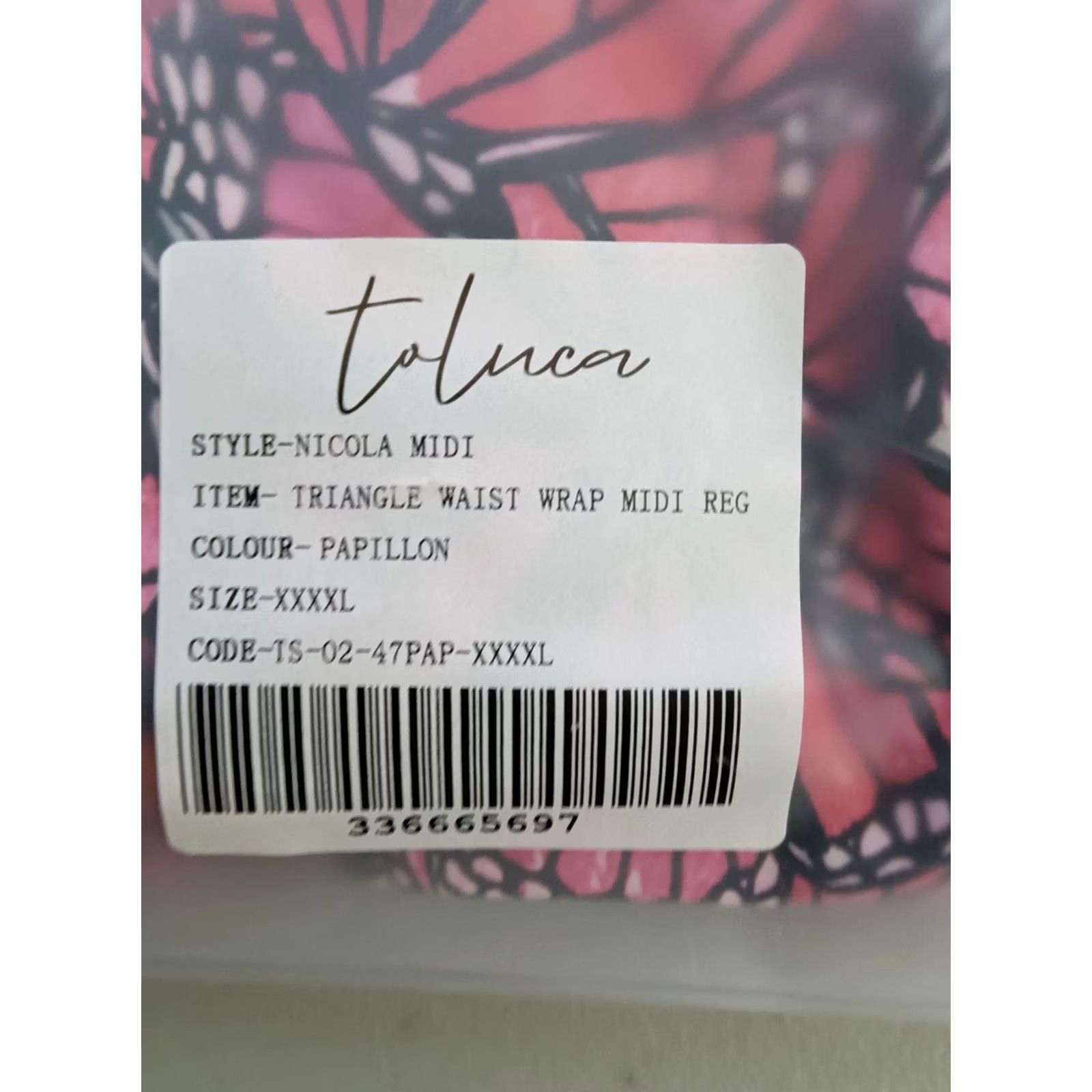 Triangl Toluca Papillon One Piece Swimsuit 4XL Papillon Solid Nylon Spandex Beac h Sexy Open Tummy Triangle Waist Wrap Women Size 4XL Women Size ONE SIZE - 6 Thumbnail