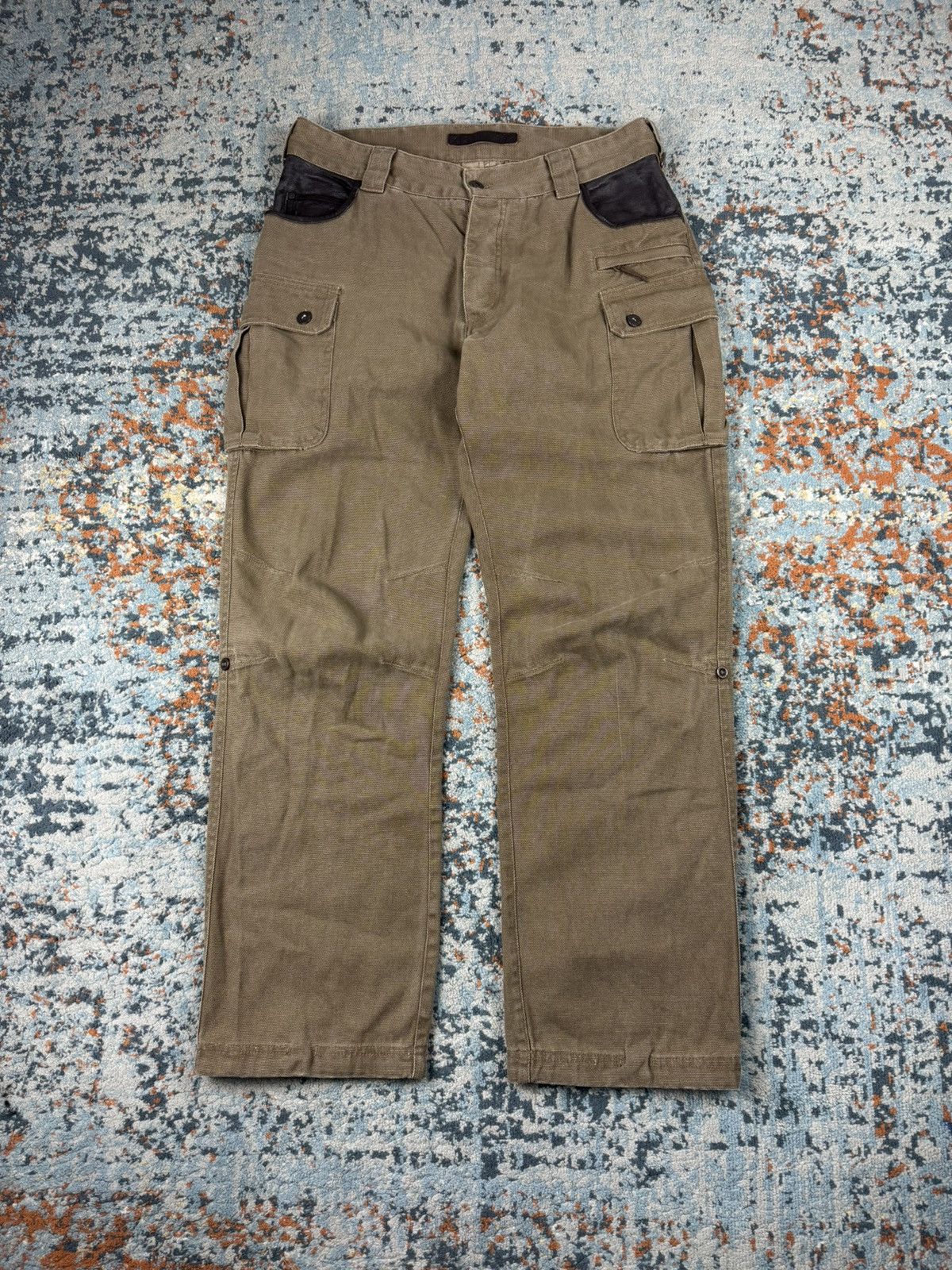 Other Härkila heavy duty hunter pants canvas with leather outdoor Size US 34 / EU 50 - 1 Thumbnail