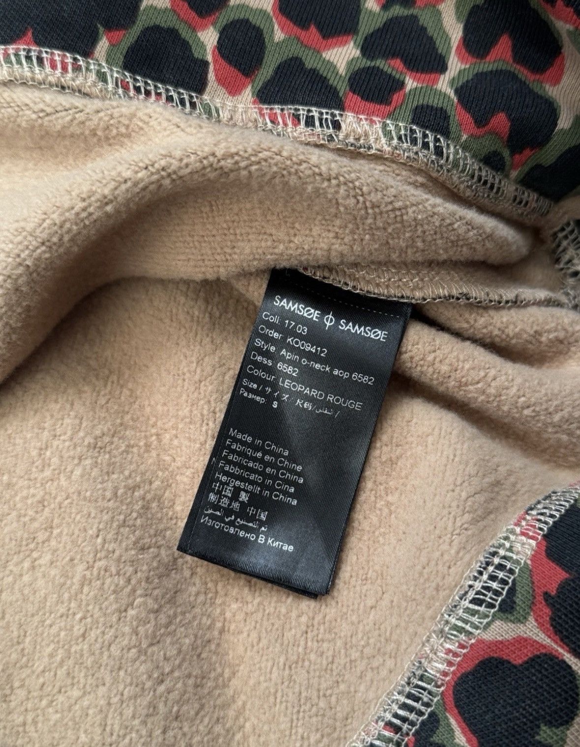 Samsoe Samsoe Samsøe Samsøe leopard print sweatshirt S Y2K statement Size S / US 4 / IT 40 - 6 Thumbnail