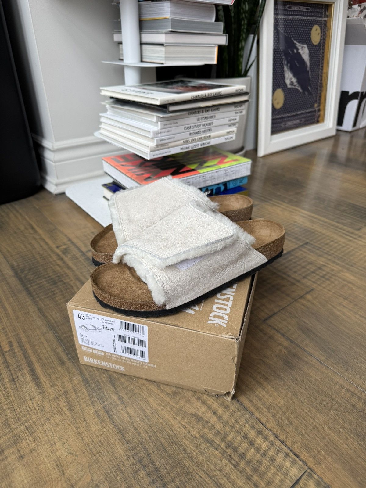 Birkenstock × Stussy Birkenstock Solana Shearling Slide