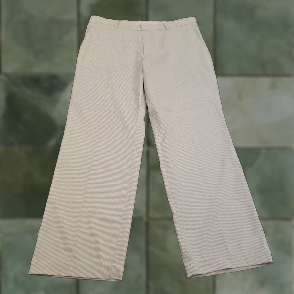 Nike Nike Golf Pants Mens 36x30 Gray Striped Straight Dri Fit Lightweight Stretch Size US 36 / EU 52 - 1 Thumbnail