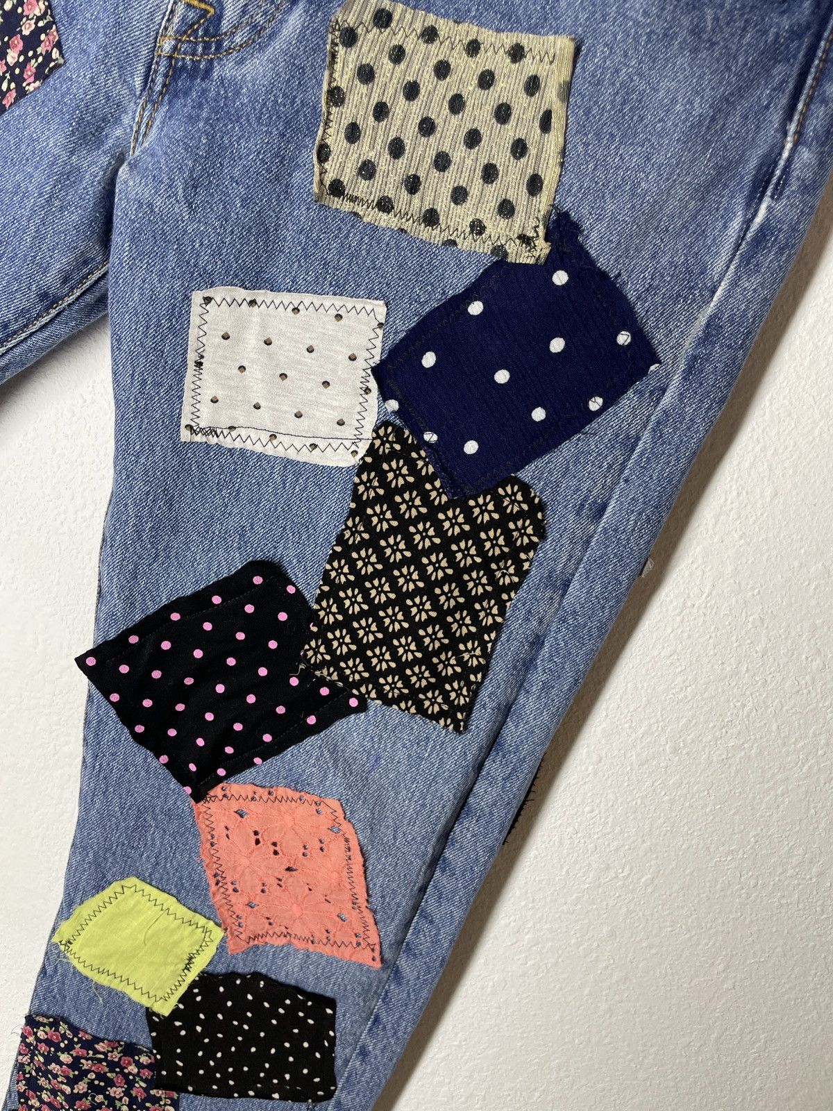 Levi's Levi's 501 custom patchwork denim jeans Size US 32 / EU 48 - 10 Thumbnail