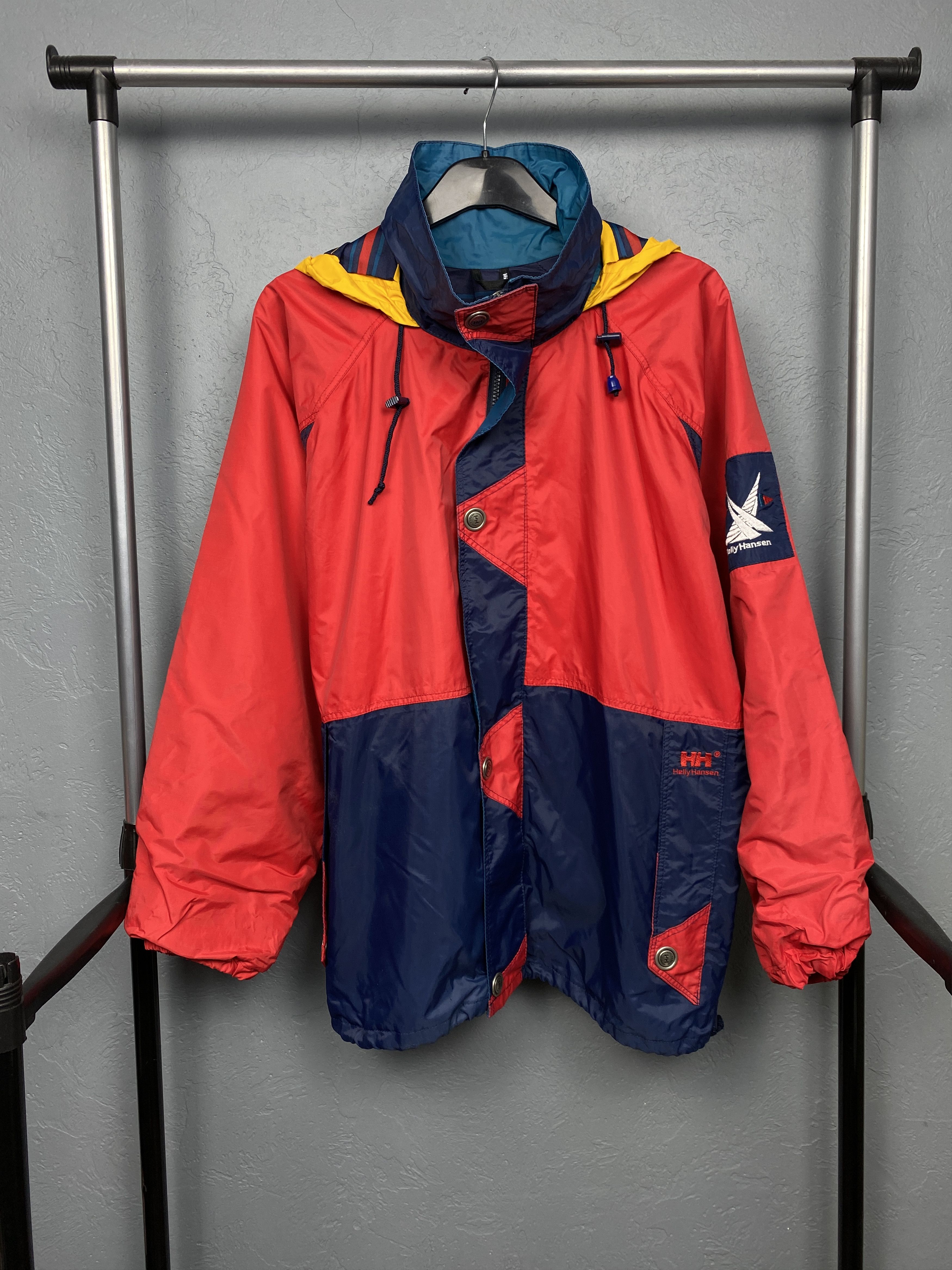 Lacoste × Vintage Helly Hansen 90s Vintage Mens Outdoor Jacket Size US M / EU 48-50 / 2 - 1 Thumbnail