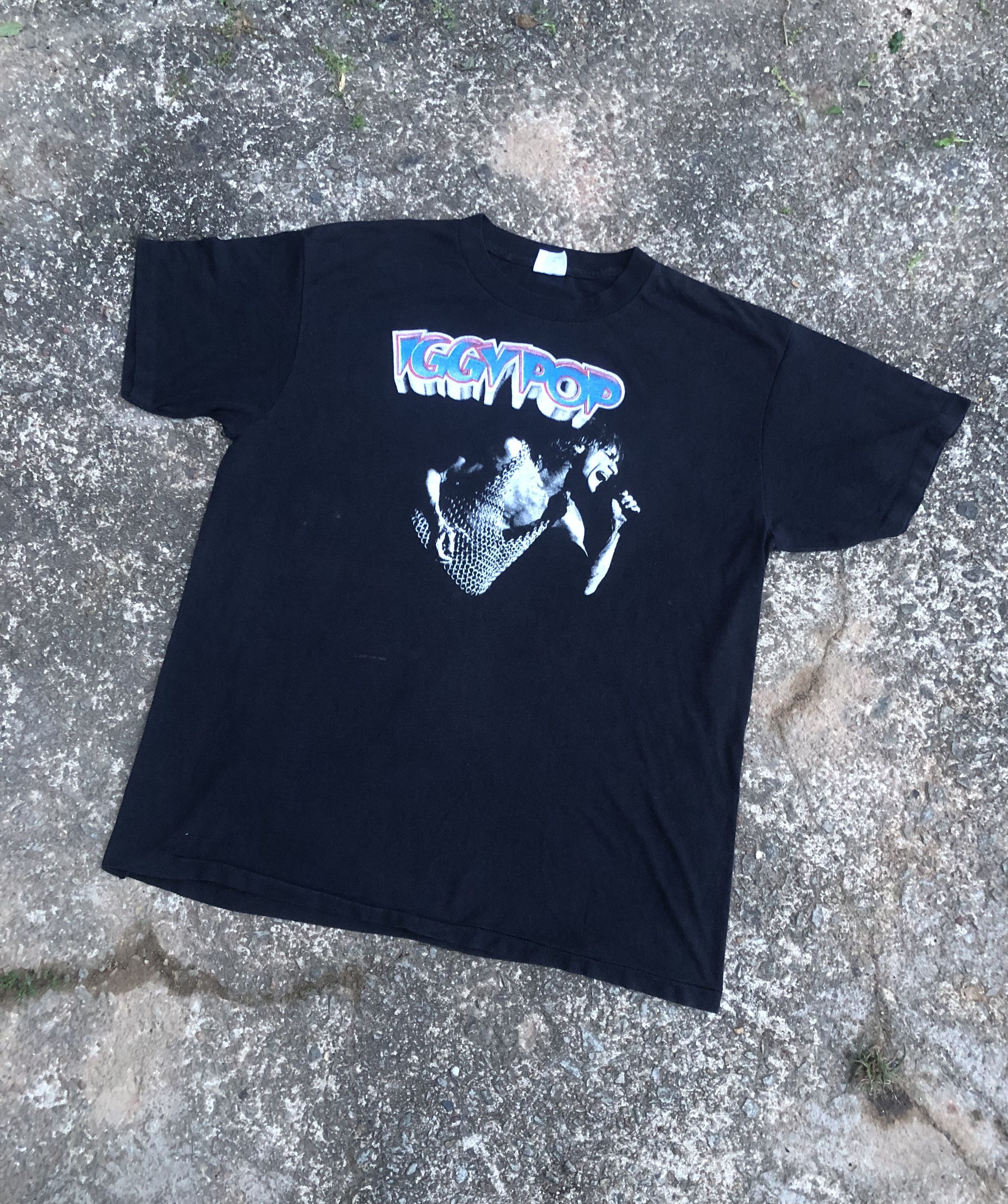 Band Tees 🔥Vintage 88' IGGY POP Raw Power Punk Band Rare T-Shirt Size US XL / EU 56 / 4 - 1 Thumbnail