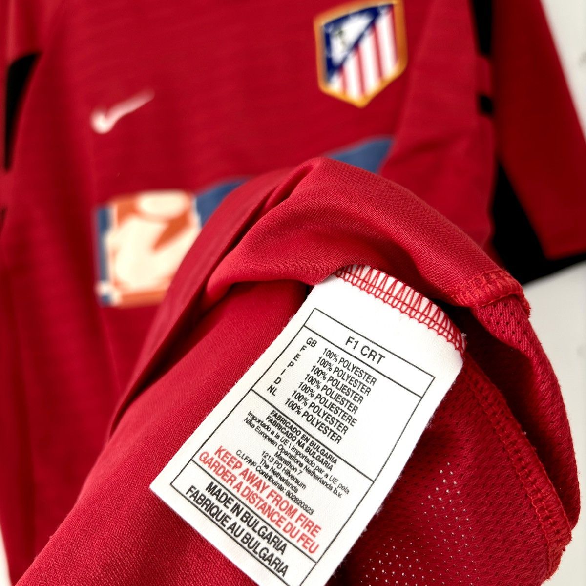 Nike × Vintage 2001 2002 Atletico Nike Retro Vintage Soccer Jersey Kit Tee Size US L / EU 52-54 / 3 - 7 Thumbnail