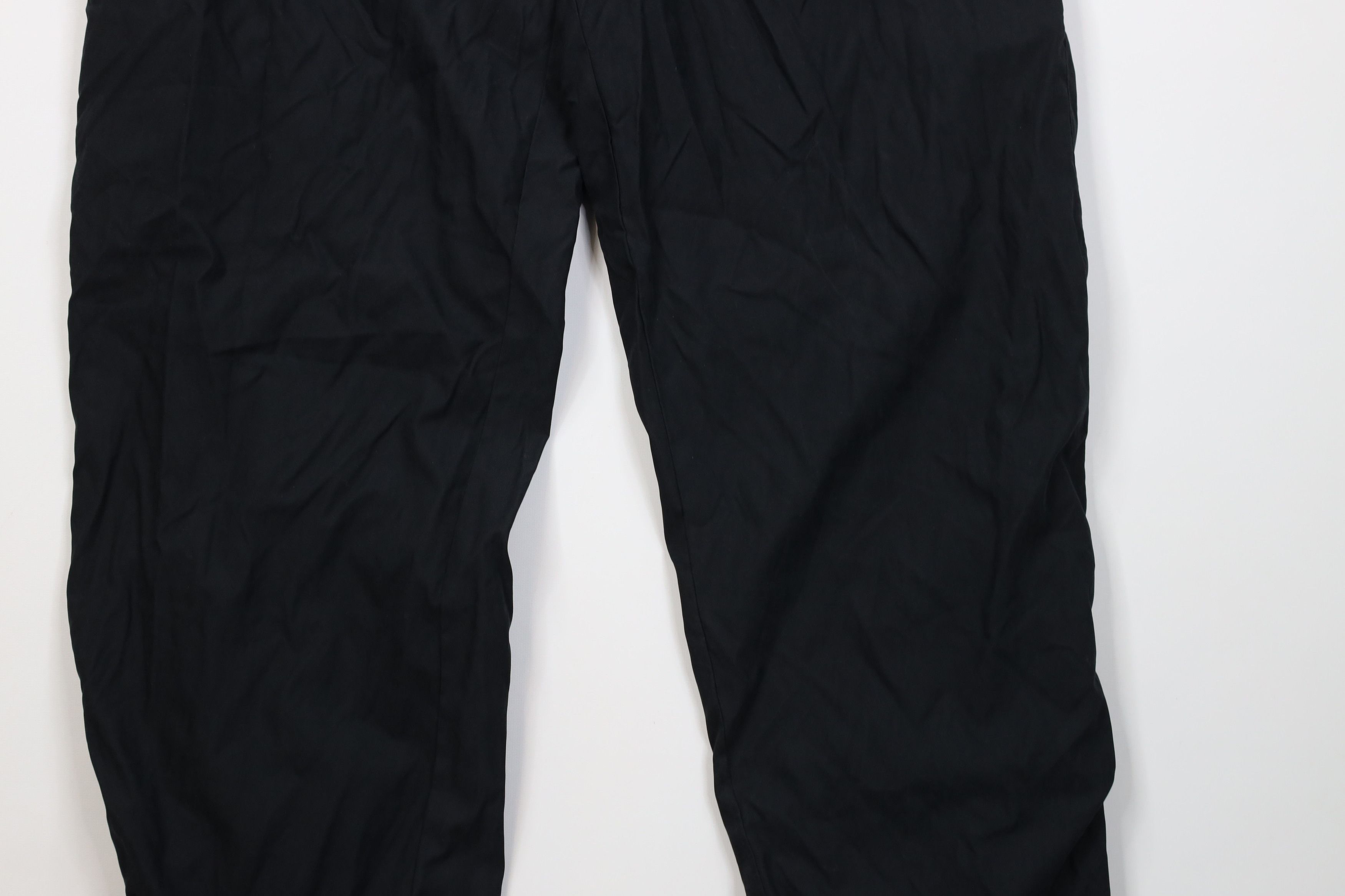 Vintage Vintage 90s Streetwear Lined Microfiber Joggers Pants Black Size US 34 / EU 50 - 4 Thumbnail