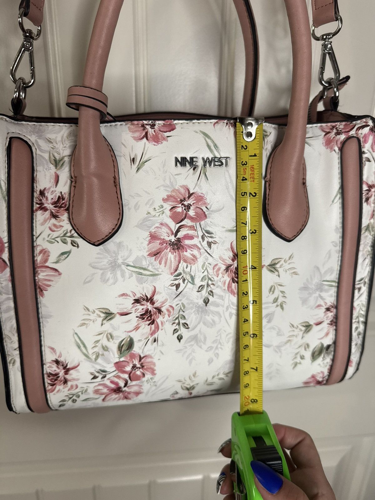 Nine West NINE WEST🌸 Pink & White Floral Crossbody and Handle Bag Size ONE SIZE - 15 Thumbnail