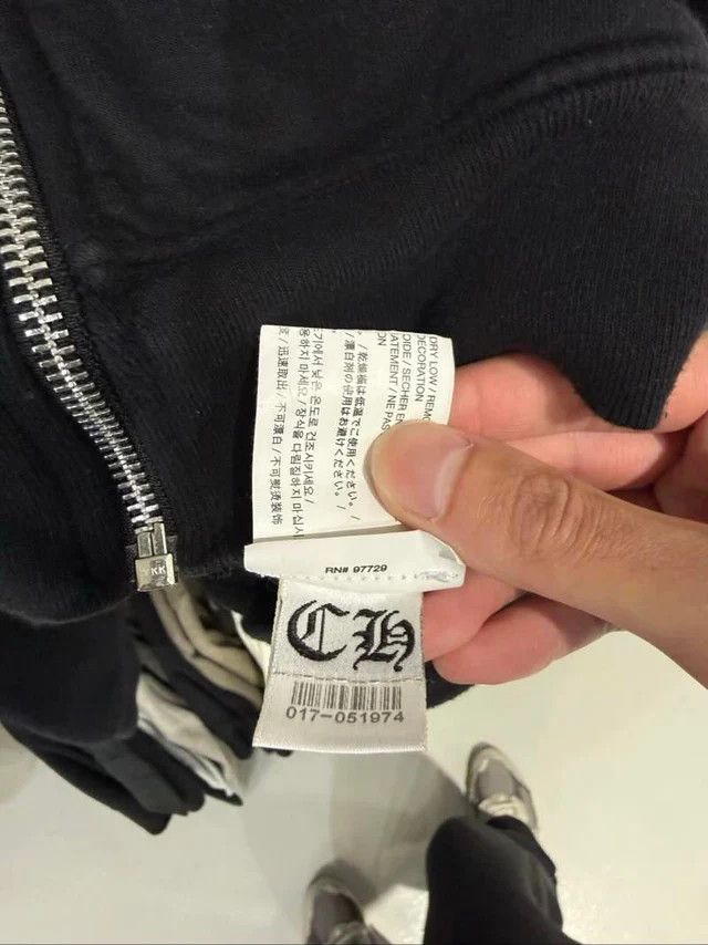 Chrome Hearts Chrome Hearts Blue Letters Sleeve Thermal Zip-Up Hoodie Size US L / EU 52-54 / 3 - 3 Thumbnail