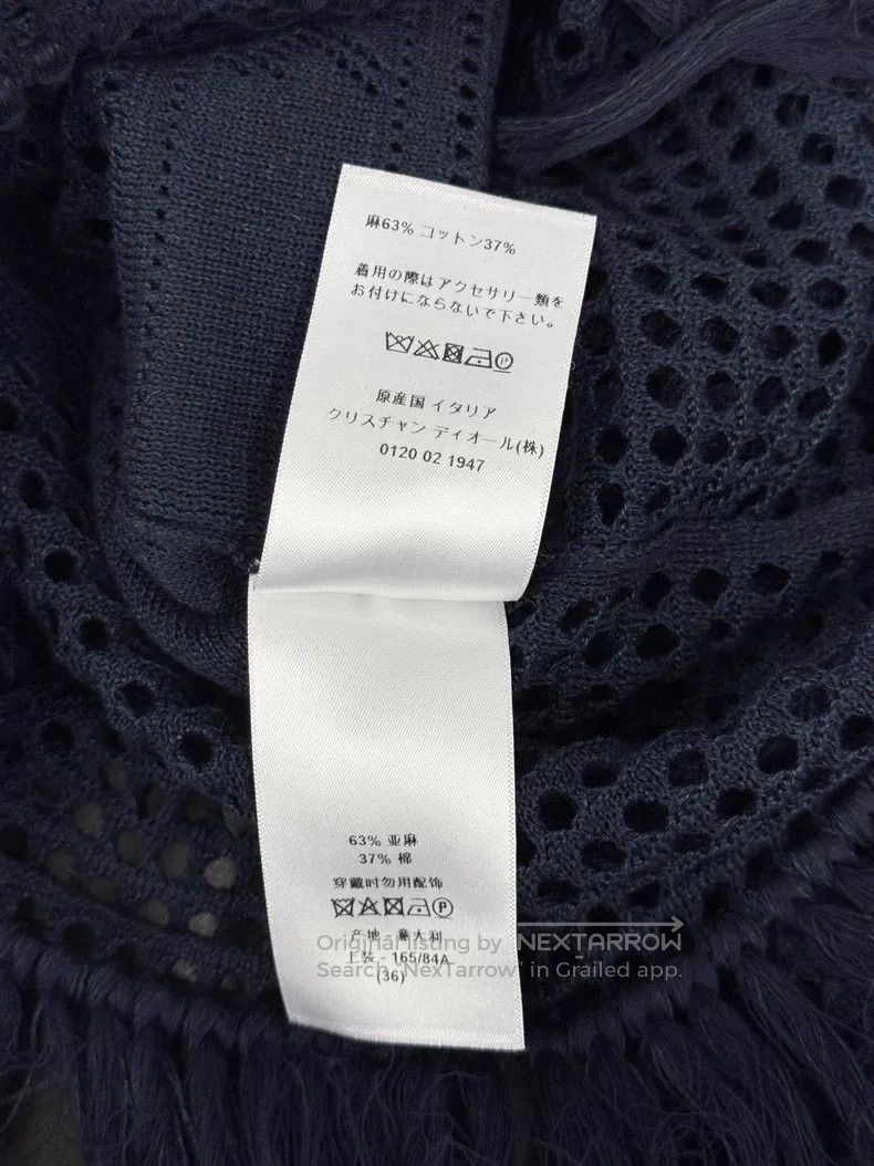 Dior Dior Blue hollow embroidery tassel long sleeves Size XS / US 0-2 / IT 36-38 - 6 Thumbnail