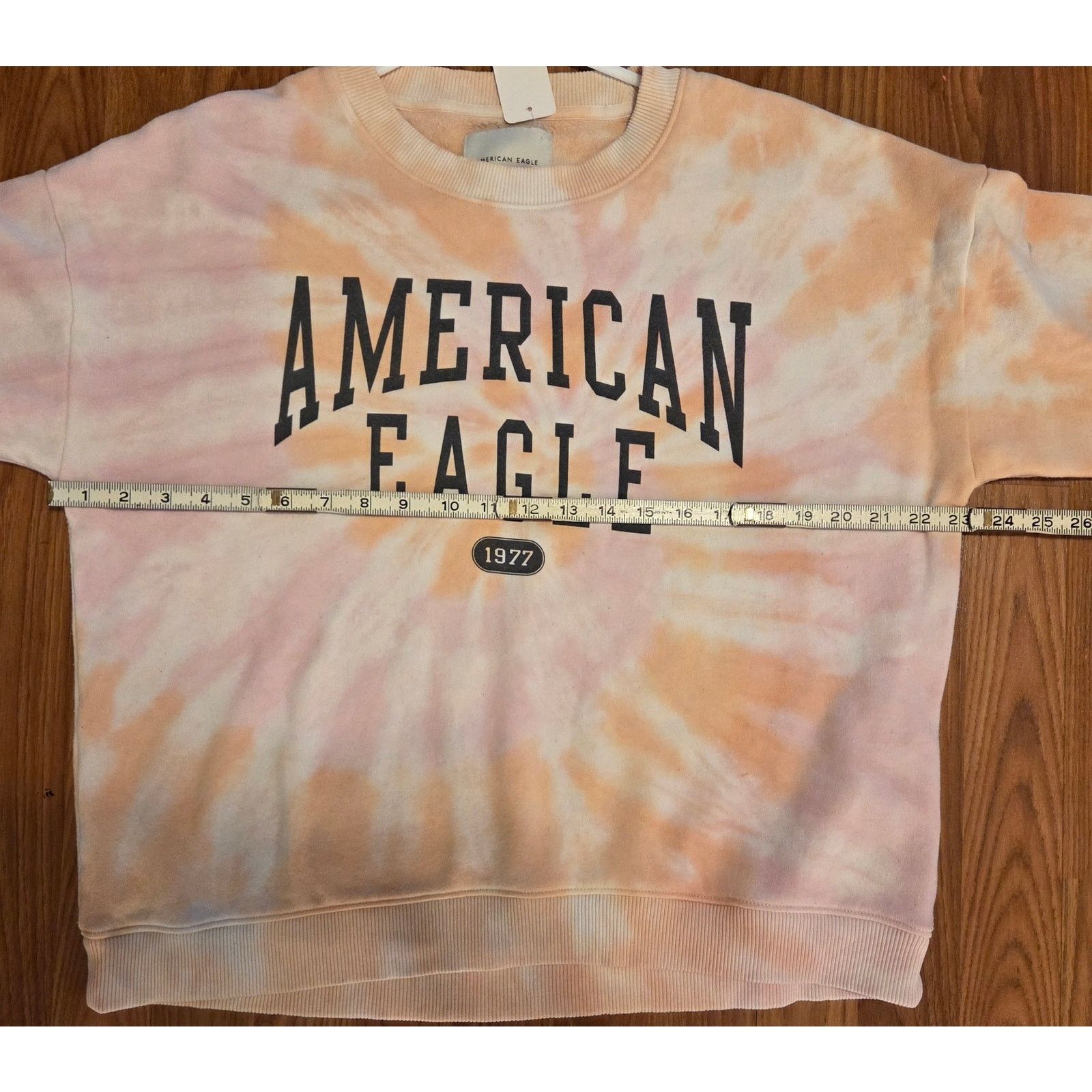 American Eagle Outfitters American Eagle Blush Pink Tie-Dye Pullover - Women's L Size L / US 10 / IT 46 - 5 Thumbnail