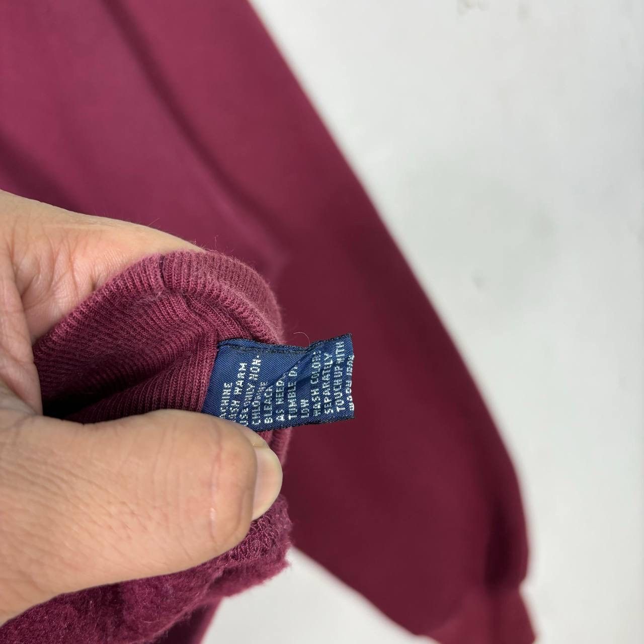 Polo Ralph Lauren Vintage 90s Polo Ralph Lauren Maroon Raglan Sweatshirt M Size US M / EU 48-50 / 2 - 5 Thumbnail