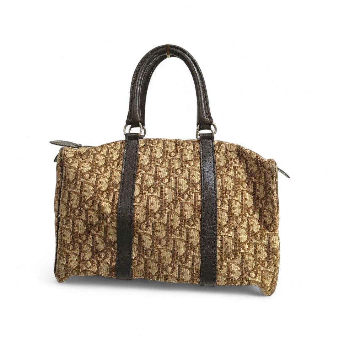 Dior Dior - Boston Trotter Beige Handbag Monogram Brown Leather Size ONE SIZE - 2 Thumbnail