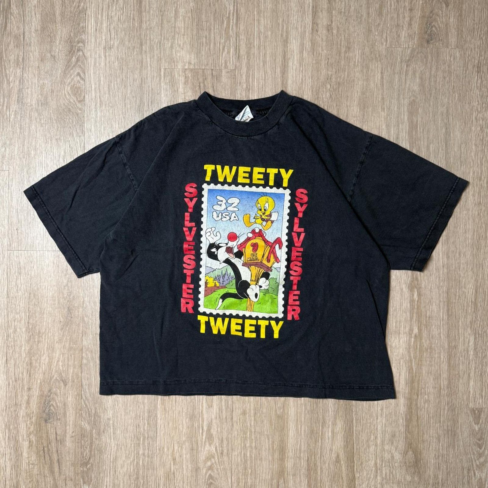 Warner Bros Rare vintage looney tunes stamp tshirt Size US M / EU 48-50 / 2 - 1 Thumbnail