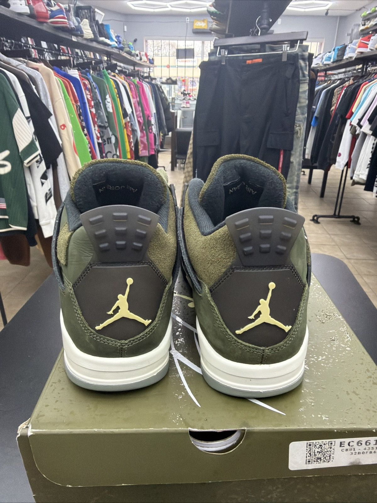 Jordan Brand Air Jordan 4 Craft ‘Olive’ Men’s Size 12 Pre-owned Sneakers Size US 12 / EU 45 - 9 Thumbnail