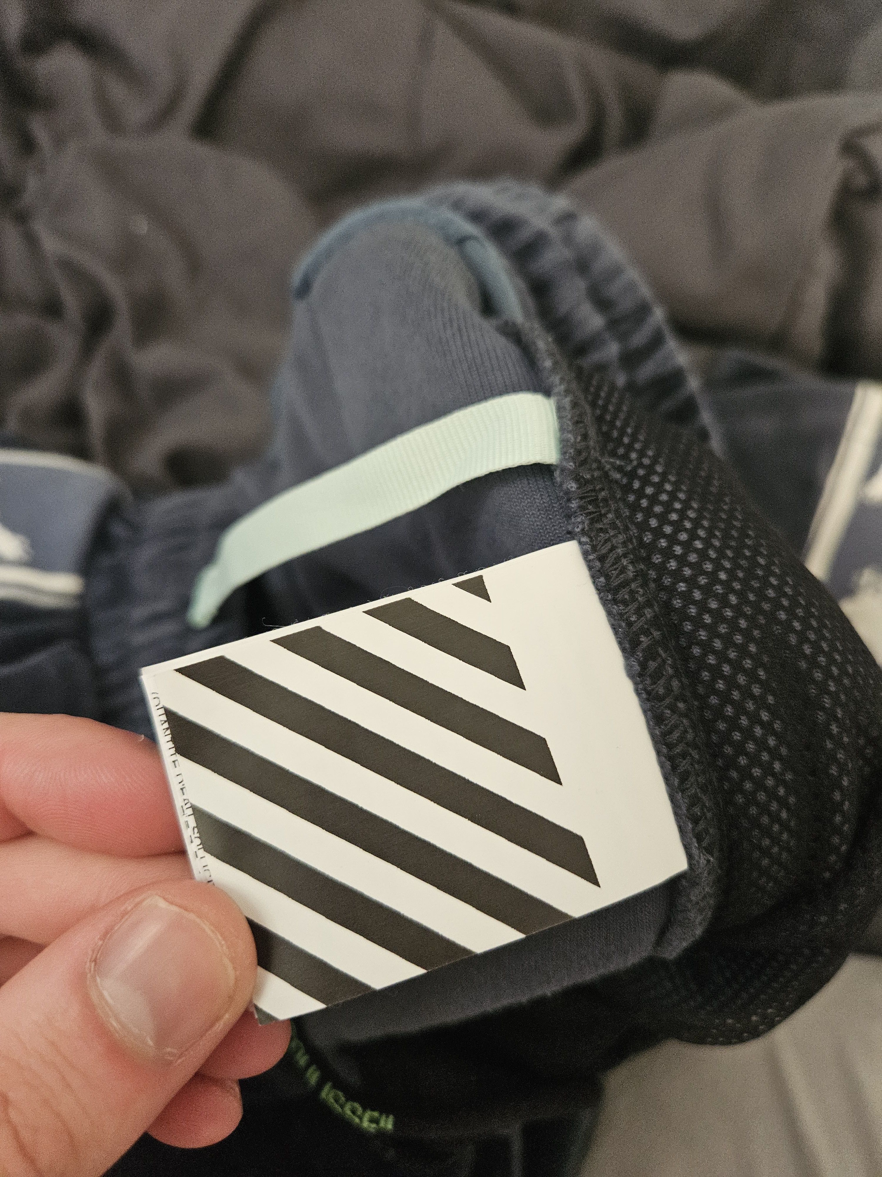 Off-White Eagle Logo Tape Blue Velour Sweatpants Size US 36 / EU 52 - 7 Thumbnail