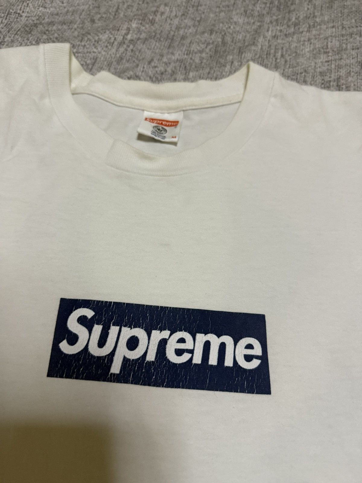 New York Yankees × Supreme Supreme yankees box logo tee white Size US M / EU 48-50 / 2 - 2 Thumbnail