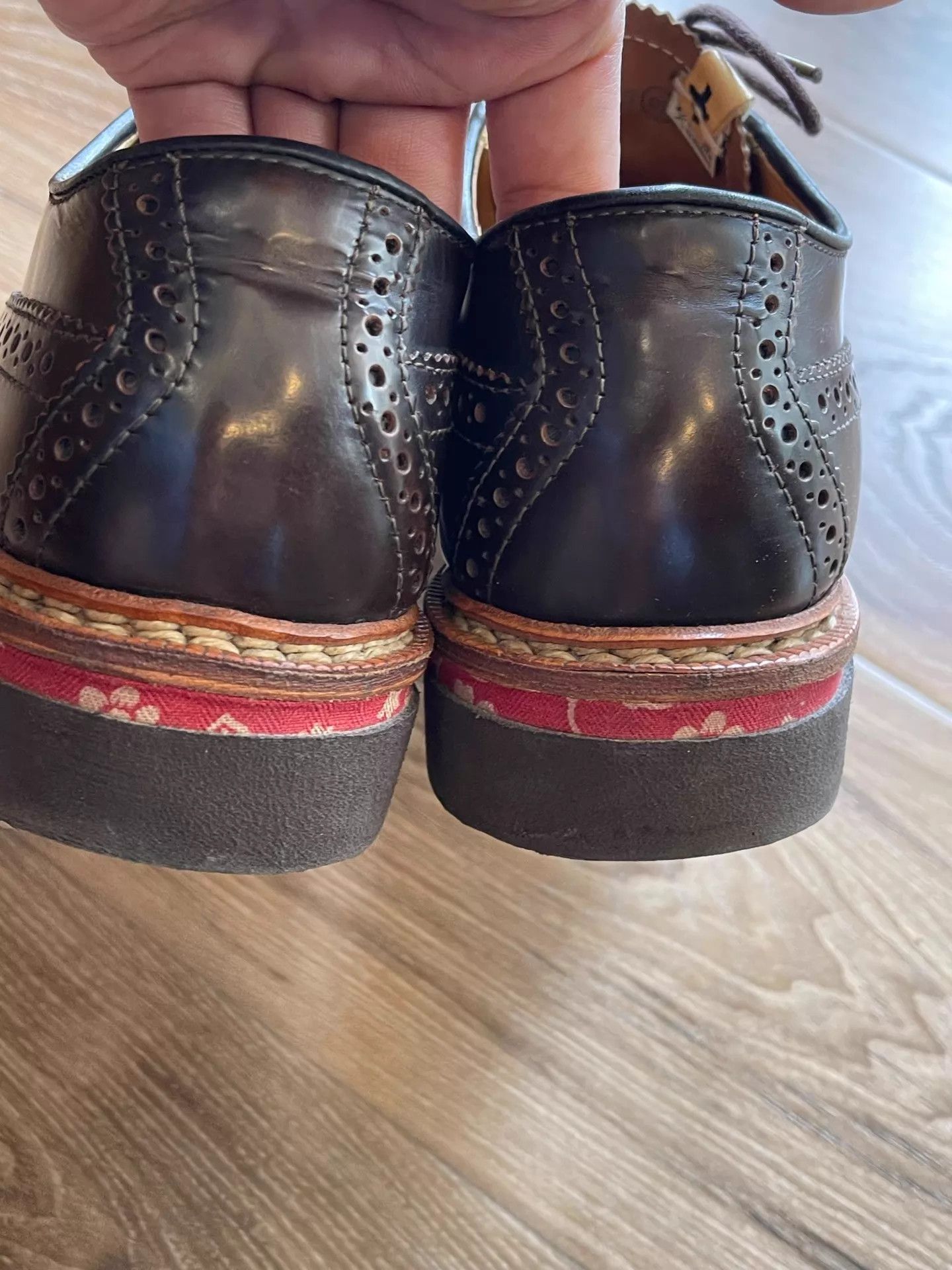 Visvim visvim patraician-wtfolk Cowhide Carved V-Sole Brown 9 Size US 9 / EU 42 - 5 Thumbnail