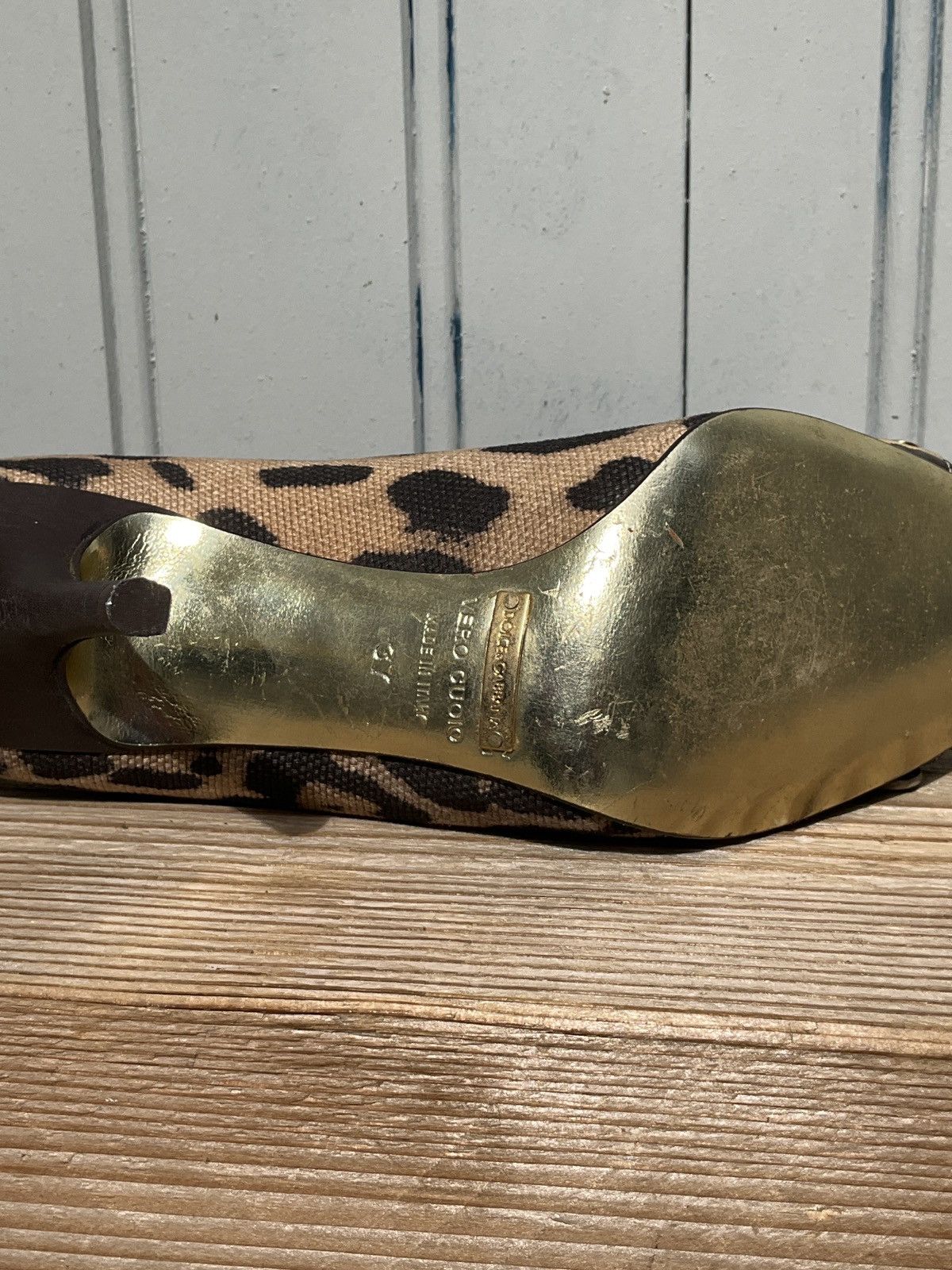 Dolce & Gabbana Vintage Dolce&Gabbana leopard print pumps Size US 9 / IT 39 - 10 Thumbnail