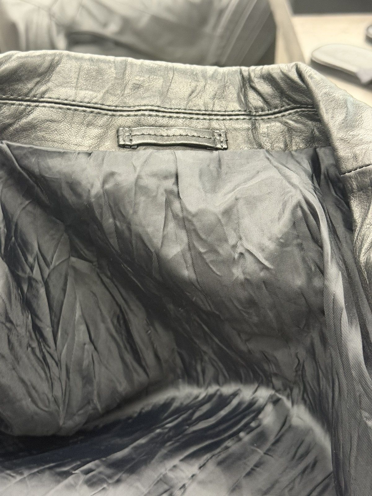 Homme Plisse Issey Miyake Issey Miyake Men Crinkled Horse Leather Blazer Jacket Size 3 Size US L / EU 52-54 / 3 - 8 Thumbnail