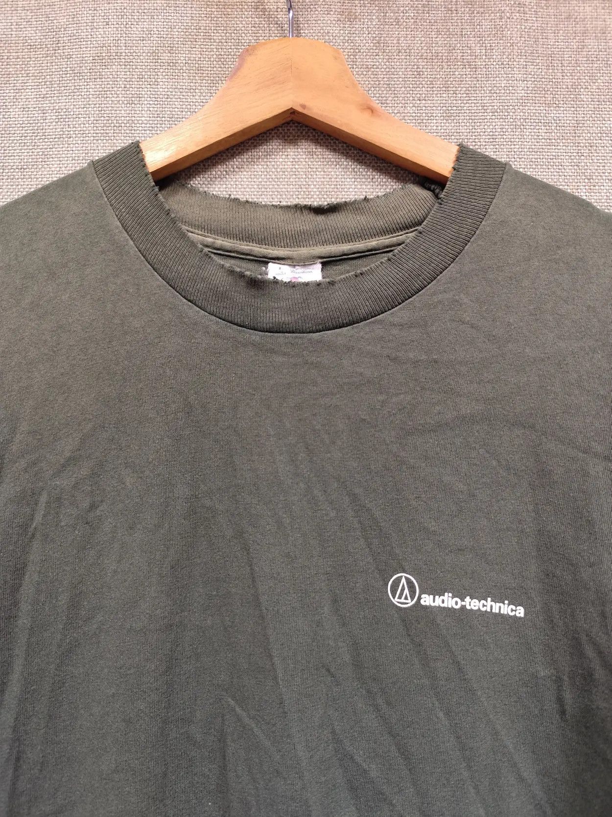 Fruit Of The Loom × Vintage Vintage 90s T Shirt Audio-Technica Size US L / EU 52-54 / 3 - 4 Thumbnail