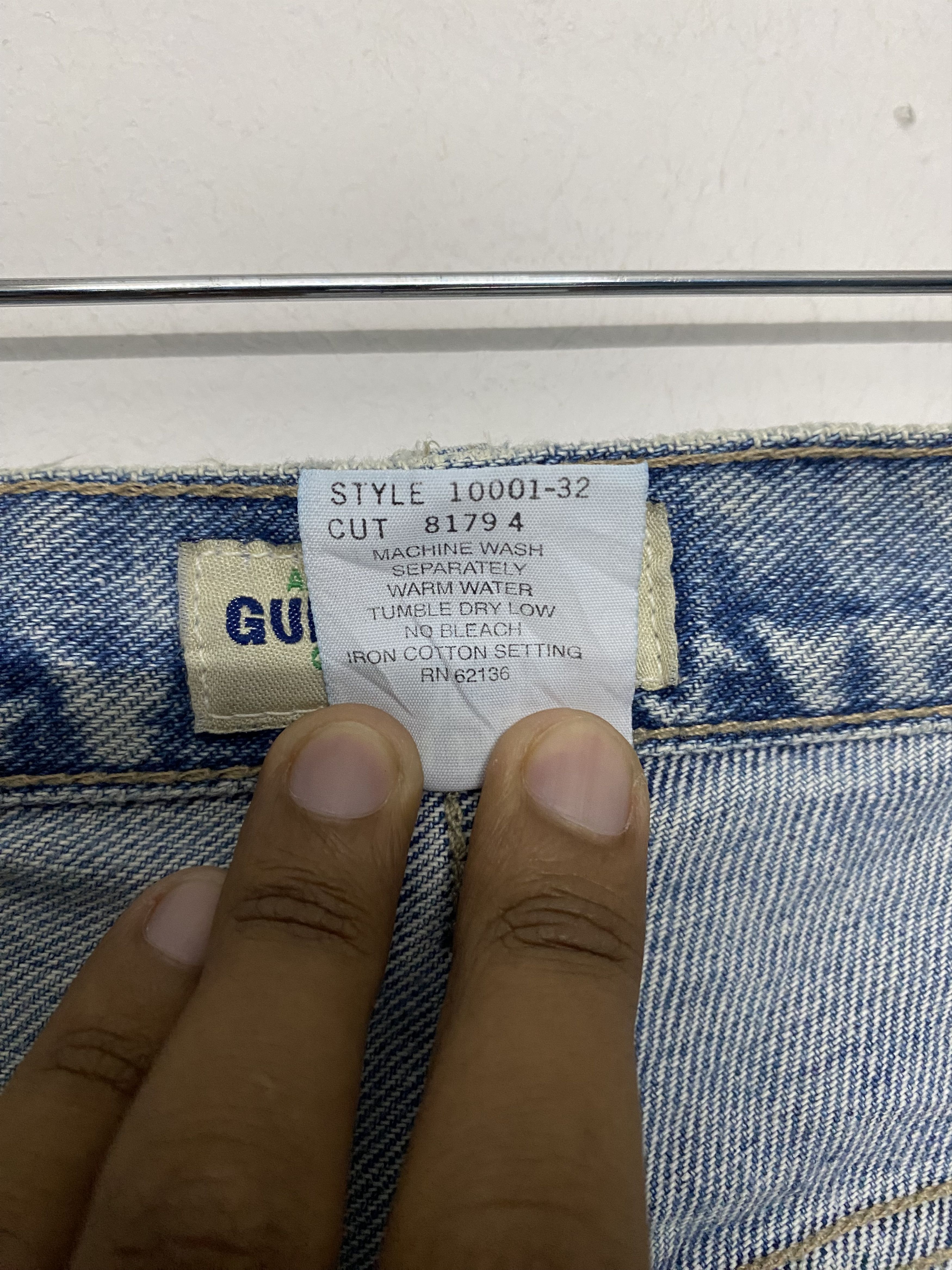 Guess Vintage 90s Guess Jeans USA Tradition Denim Straight Fit Size US 32 / EU 48 - 13 Thumbnail
