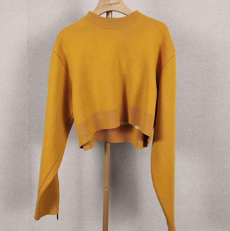 Louis Vuitton Louis Vuitton Women's Yellow Wool Knit Sweater 0089 Size S / US 4 / IT 40 - 1 Thumbnail