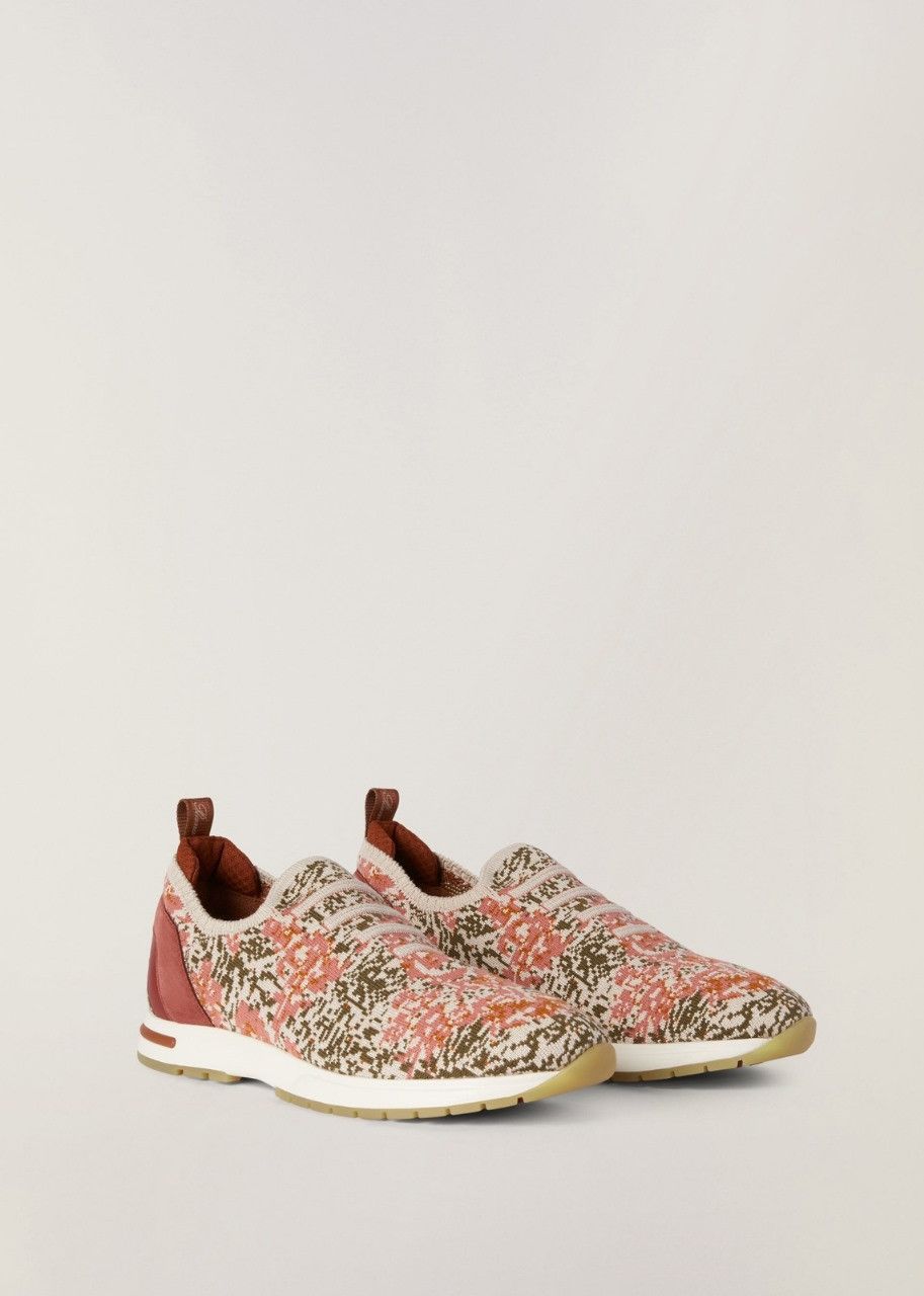 image of Loro Piana O1Srvl11E0424 Sneakers In Black Red White, Women's (Size 6)