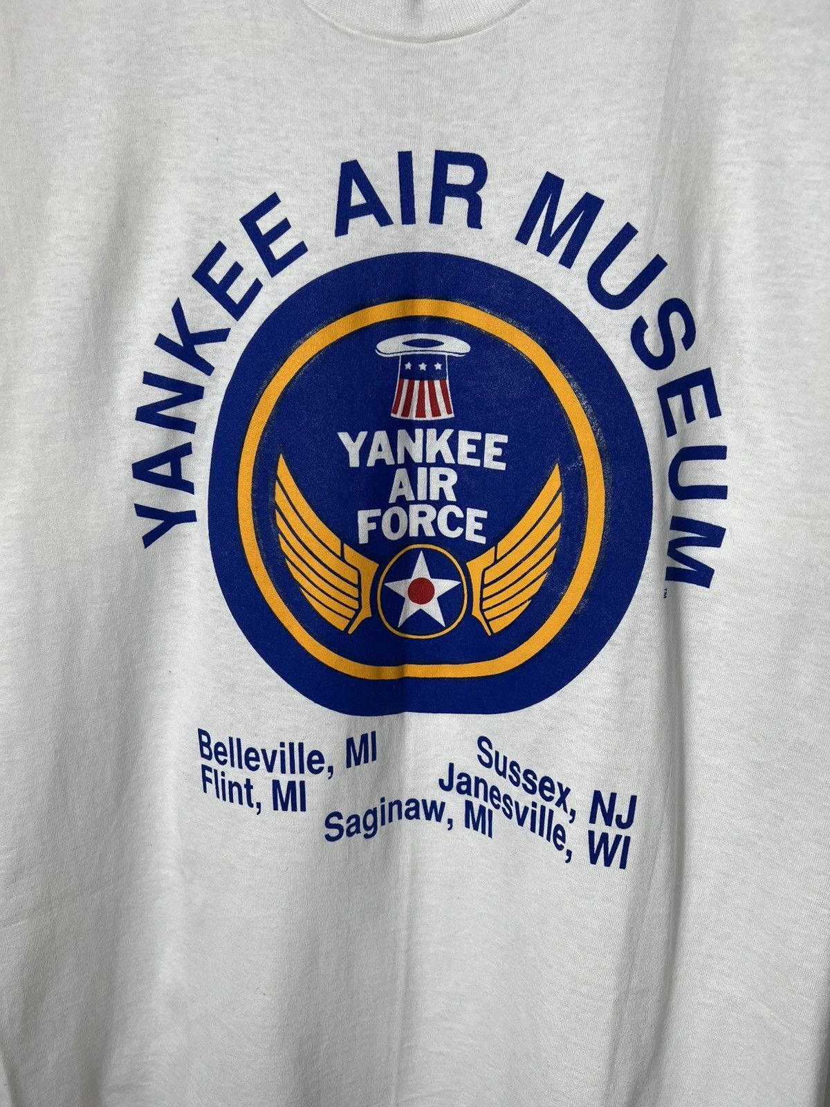 Vintage Vintage 90s rare Yankee Air Museum Air Force T-shirt Size US L / EU 52-54 / 3 - 2 Thumbnail