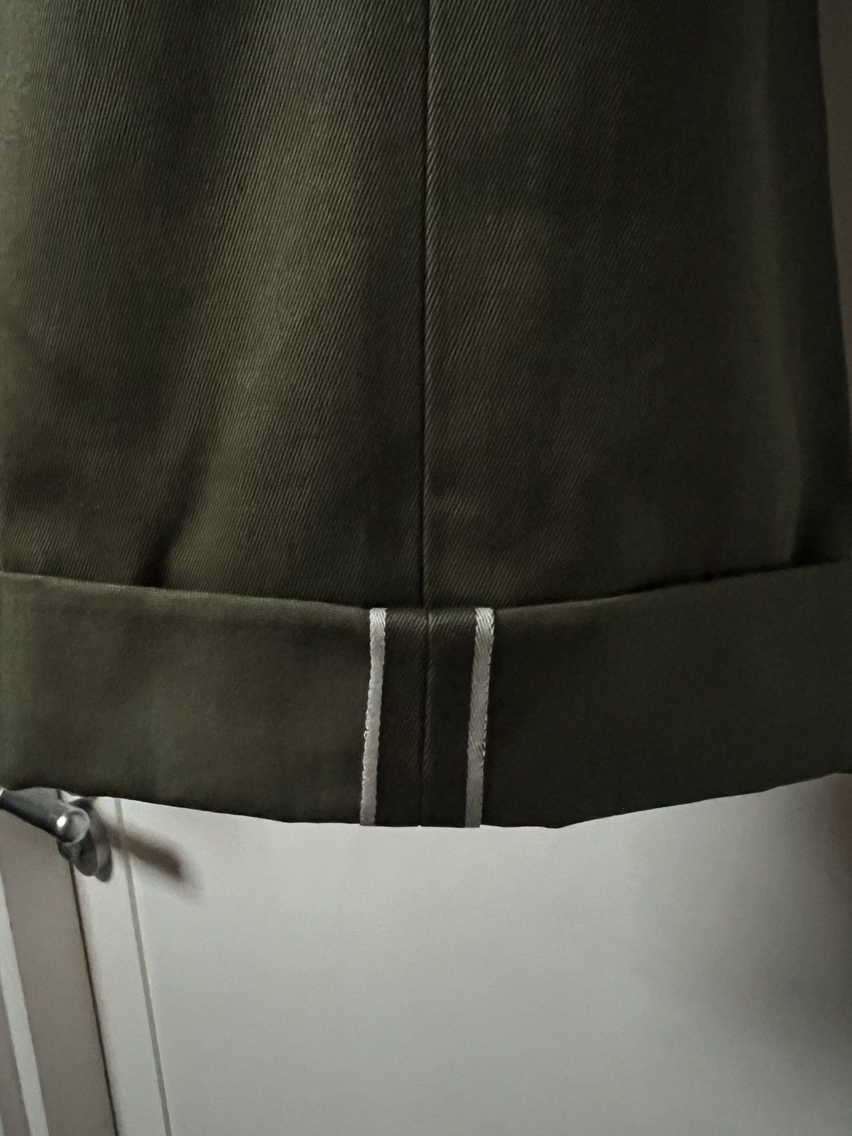 President's President’s Selvedge Chino Military Green / Khaki W31 L28.5 Size US 31 - 3 Thumbnail