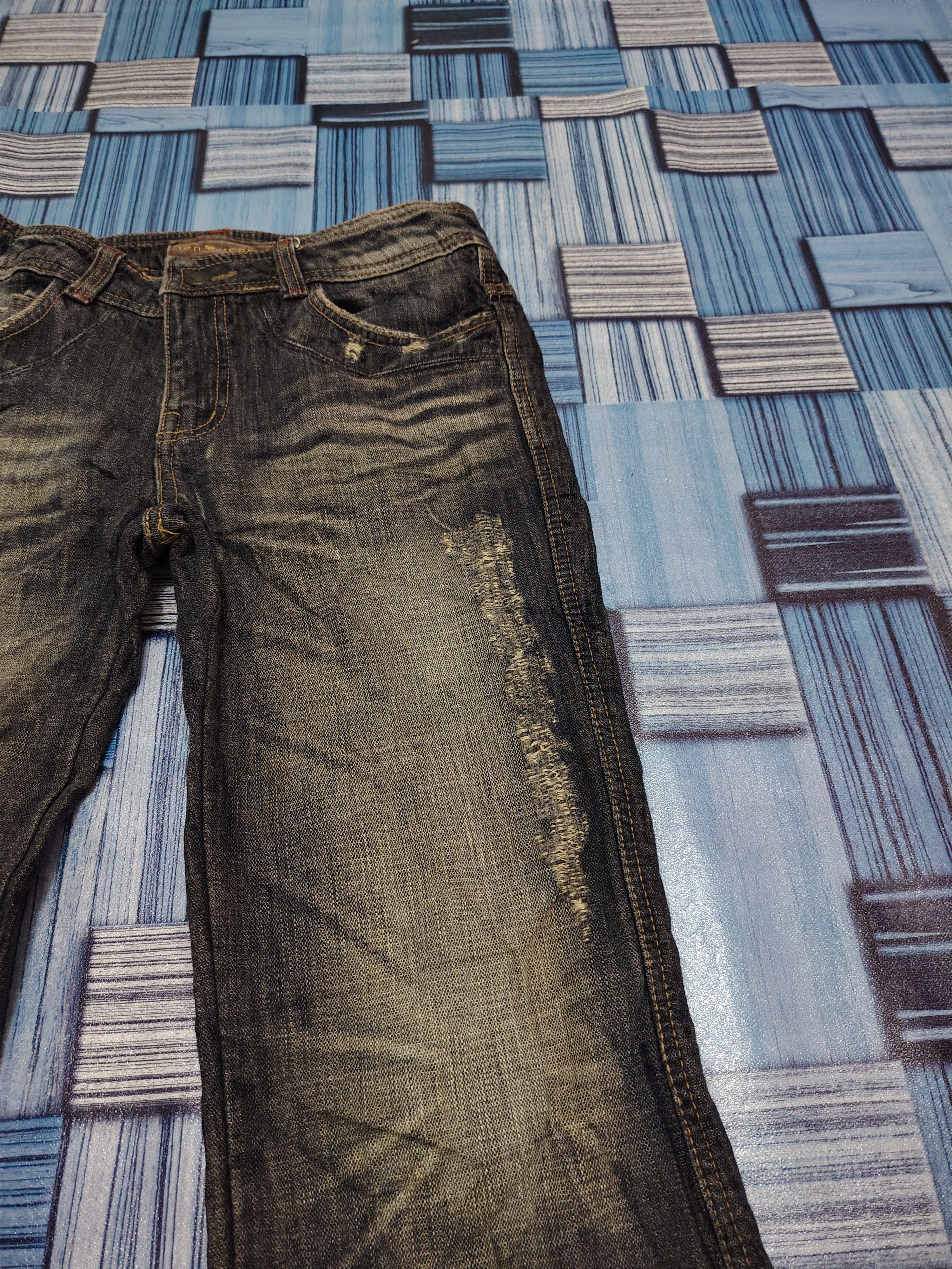 If Six Was Nine Japan I2N Bootcut Jeans Distressed Double Layer Flared Jeans Size US 30 / EU 46 - 10 Thumbnail