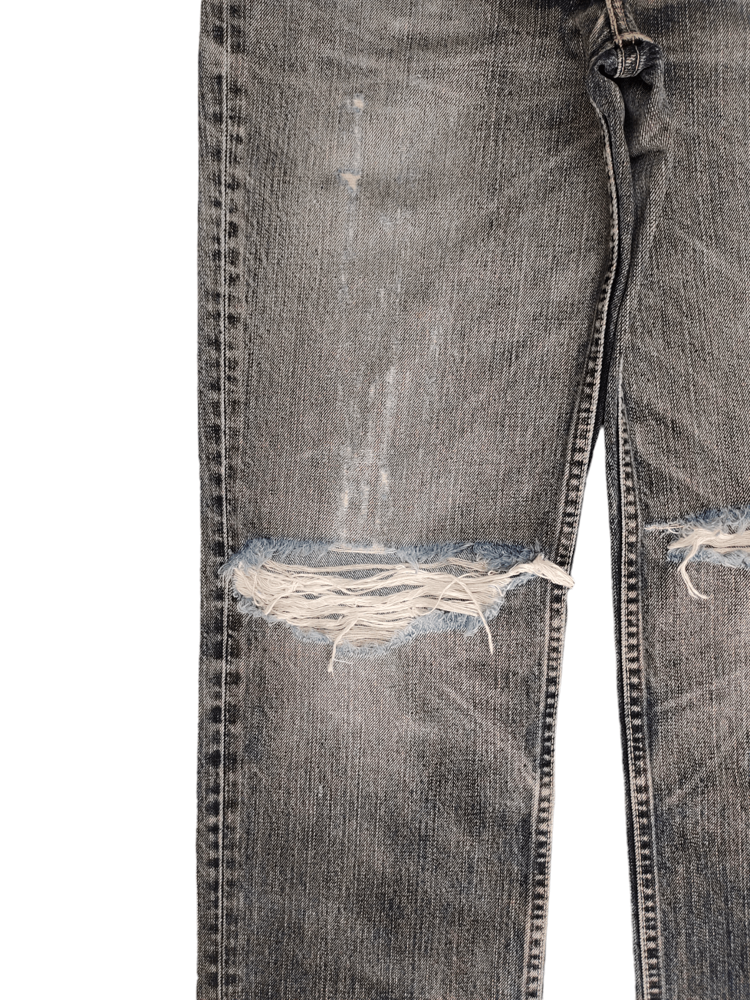 Levi's Vintage Levis Distress Faded Destroy Knee Denim Jeans Size US 32 / EU 48 - 8 Thumbnail