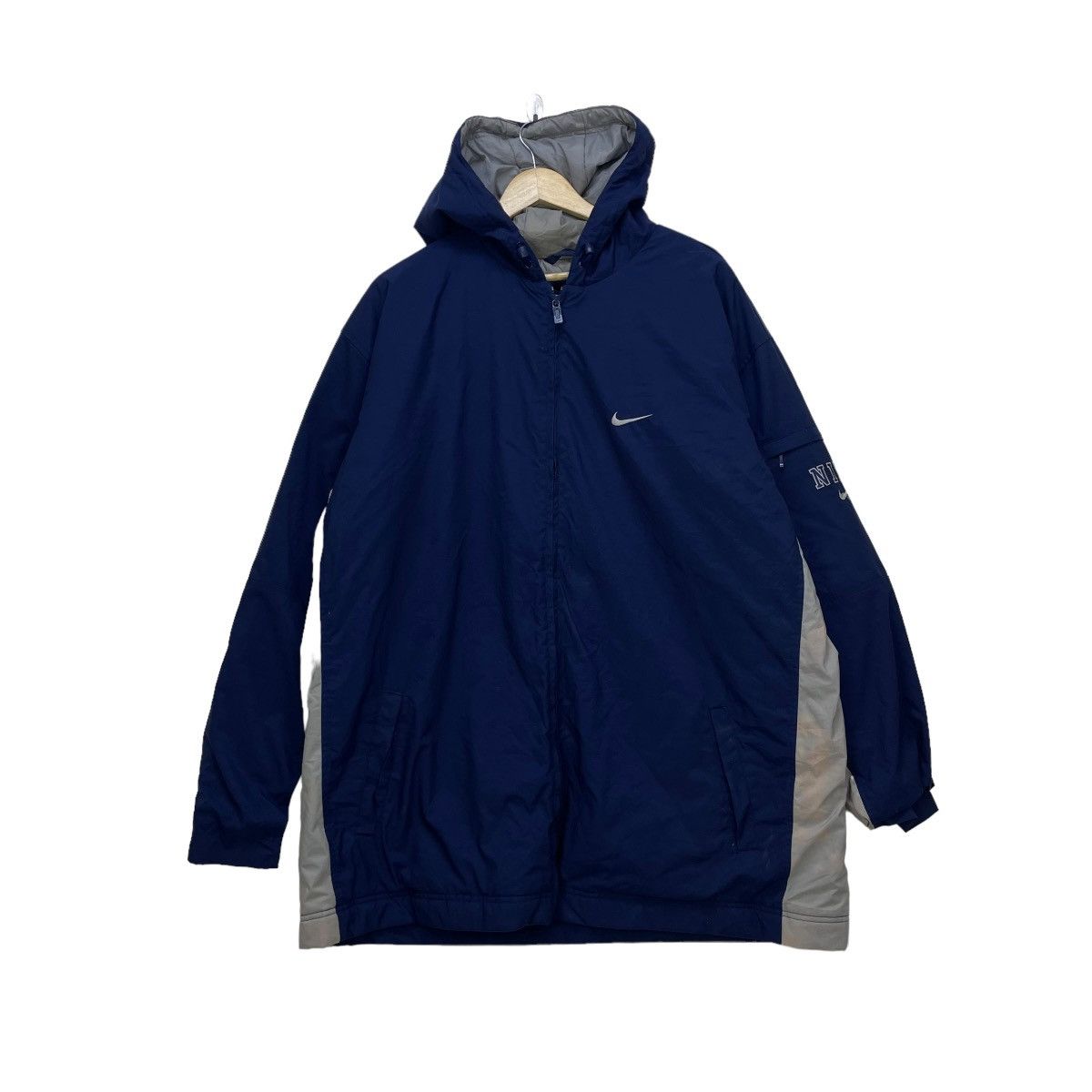 Nike 💥Vintage Nike Hooded Jacket Size US L / EU 52-54 / 3 - 1 Thumbnail
