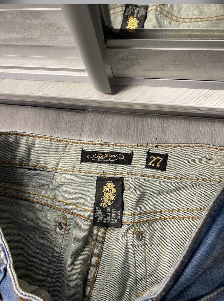 Christian Audigier × Ed Hardy × Vintage Vintage Ed Hardy embroidered logo skinny jeans size 27 Size US 27 - 10 Thumbnail