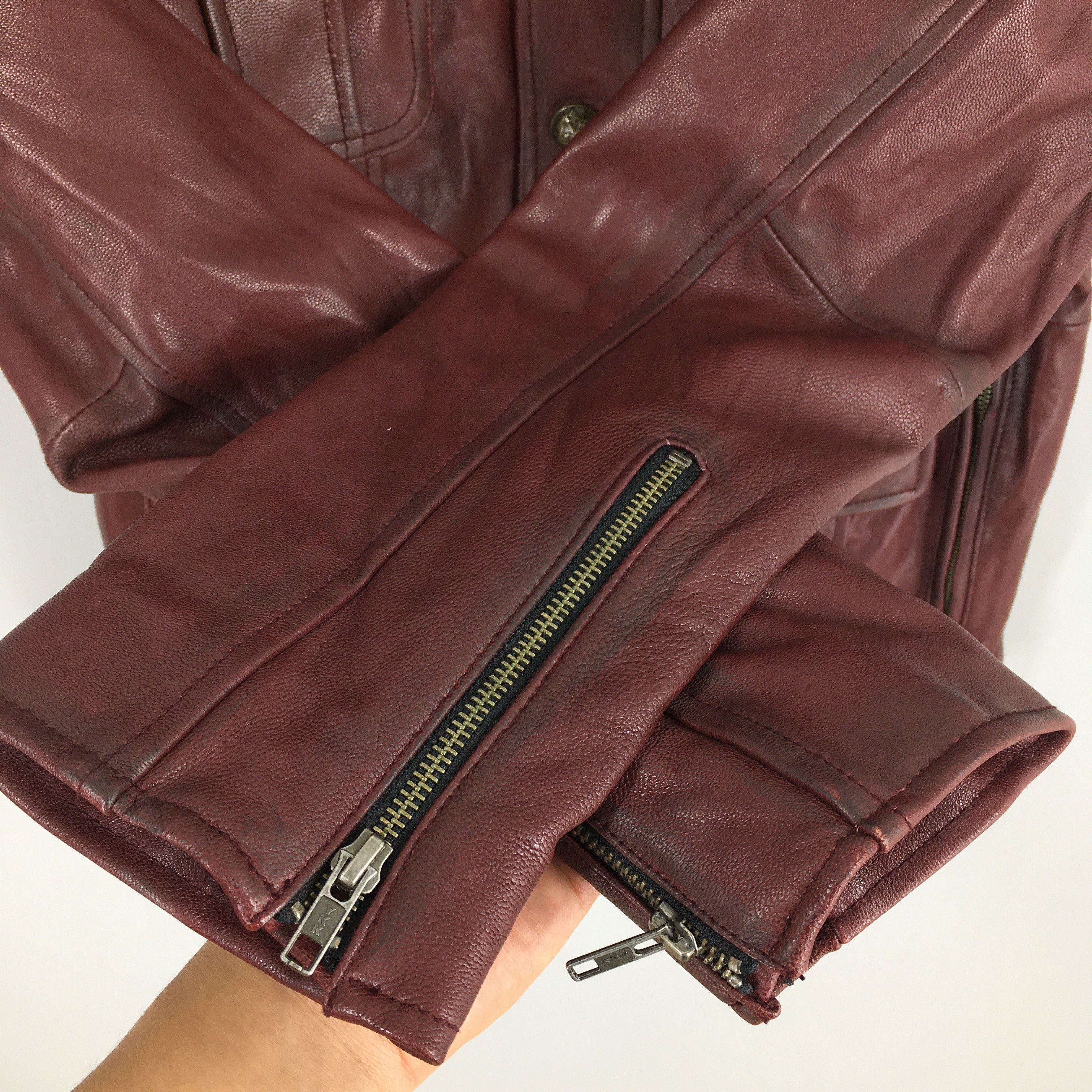 If Six Was Nine × Le Grande Bleu (L.G.B.) × Yoshiyuki Konishi Edge Rupert Japan Leather Kinky Women Jacket Medium Size M / US 6-8 / IT 42-44 - 4 Thumbnail