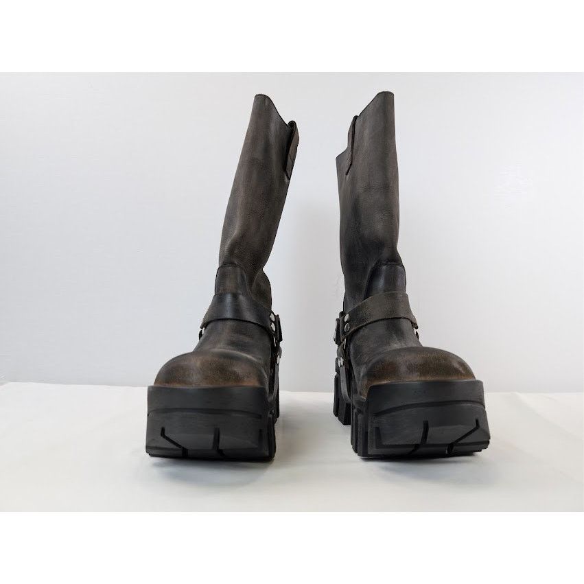 Balenciaga o1rshd1 Q:2 / Bulldozer Harness Boots in Faded Black Size US 9 / EU 42 - 9 Thumbnail