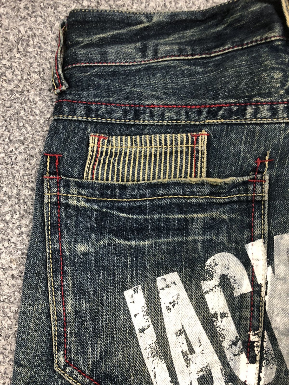 Japanese Brand Vintage Y2K Japanese Brands Jack Serika Sashiko Baggy Jeans Size US 31 - 9 Thumbnail