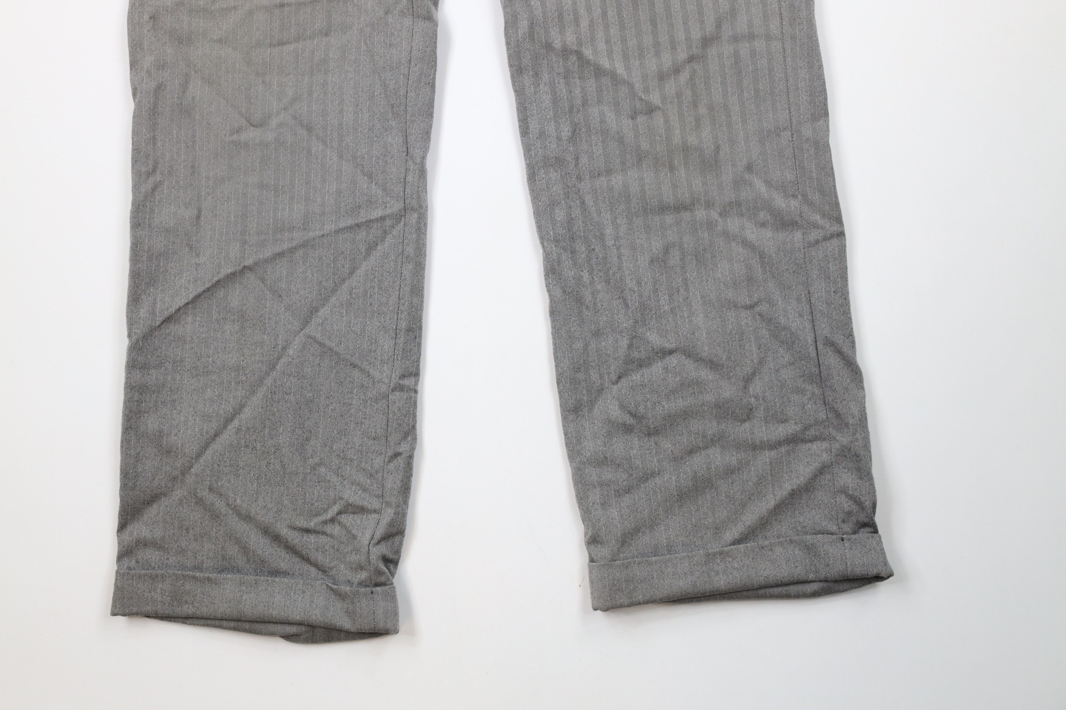 Vintage Vintage 70s Streetwear Herringbone Wide Leg Chino Pants USA Size US 34 / EU 50 - 4 Thumbnail