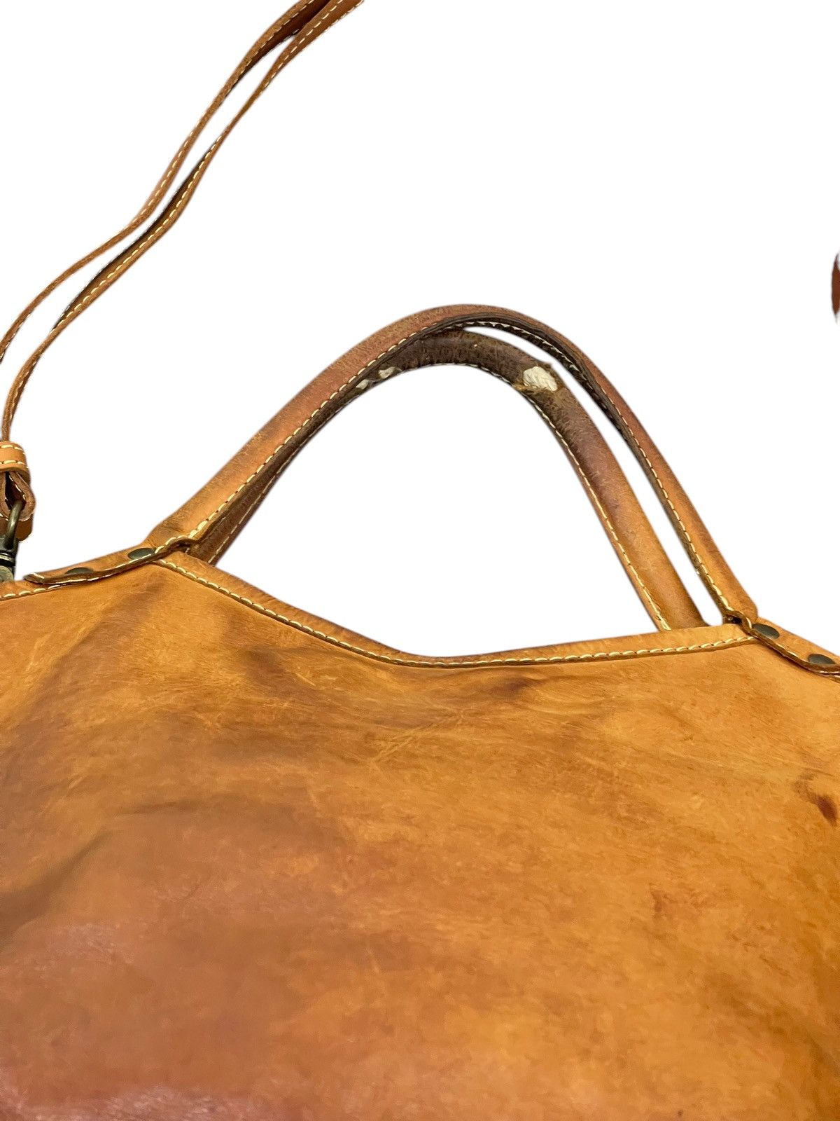 Genuine Leather Full Leather Patina Peaks Peak Japan Tote Shoulder Bag 1🟩6 Size ONE SIZE - 20 Thumbnail