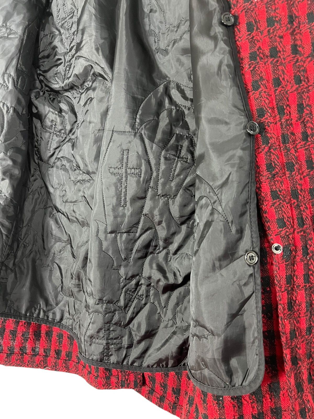 Japanese Brand VINTAGE H.NAOTO PUNK ANARCHY WOOL COFFIN JACKET Size US L / EU 52-54 / 3 - 13 Thumbnail