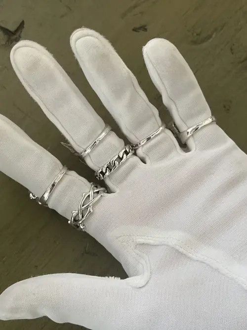 Jewelry × Ring Of Fire Punk Gothic Ring Combo Size ONE SIZE - 3 Thumbnail