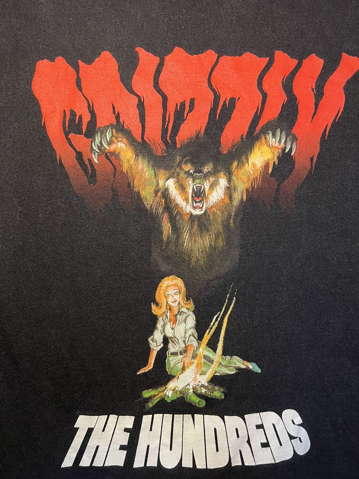 The Hundreds Vintage The Hundreds X Grizzly grip tape old horror t-shirt Size US S / EU 44-46 / 1 - 5 Thumbnail