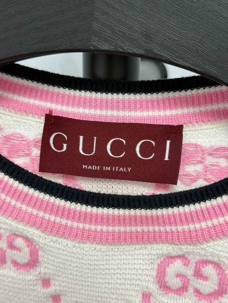 Gucci Gucci New old flower full print pink and white color block Size XS / US 0-2 / IT 36-38 - 2 Thumbnail
