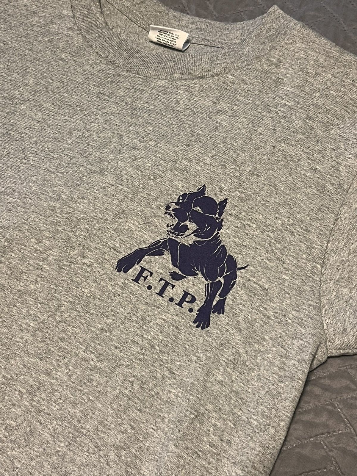 image of Fuck The Population Ftp Tee in Grey, Men's (Size Small)