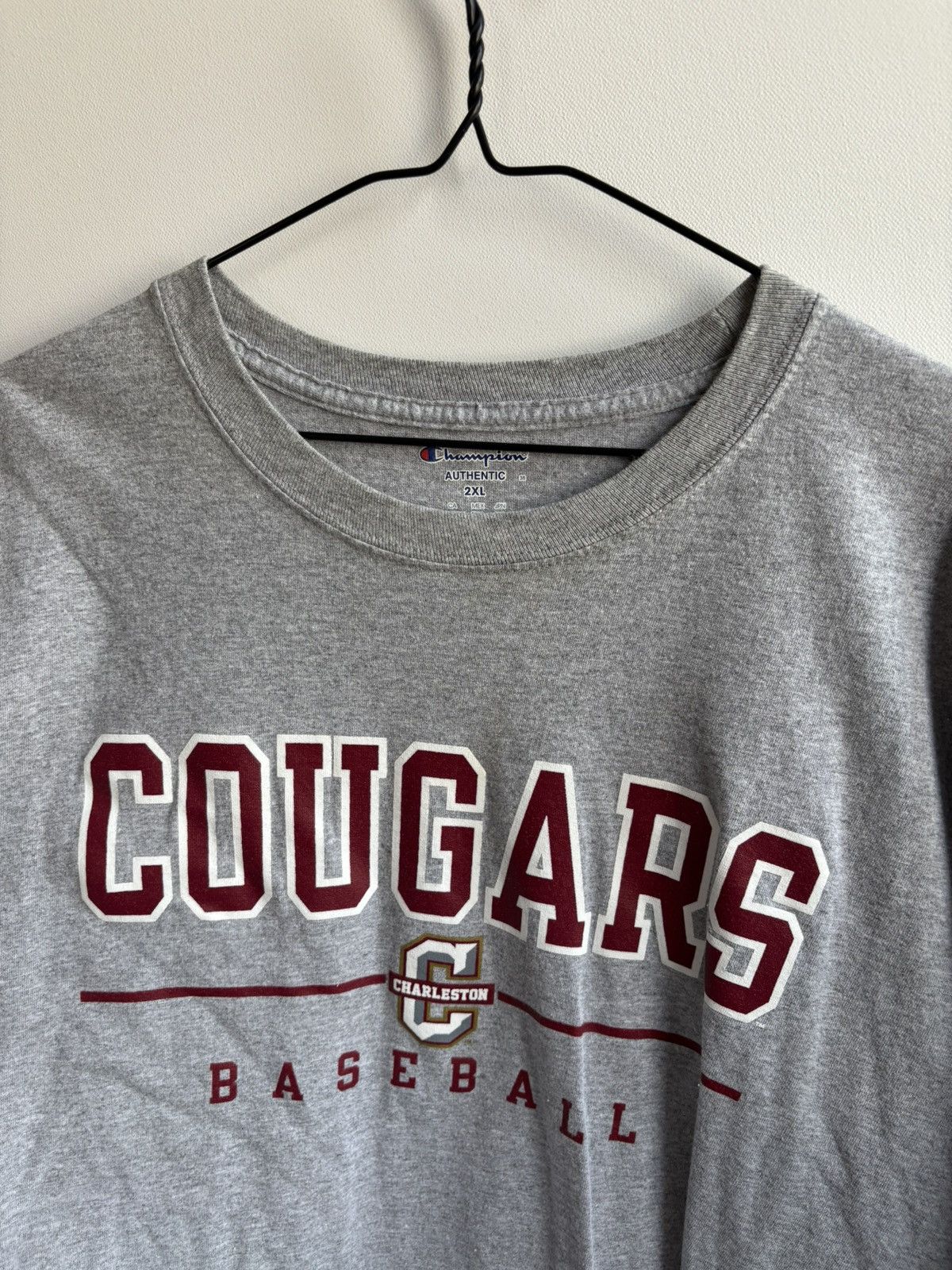 Champion Champion Charleston Cougars Baseball Team T-shirt Sportswear Size US XXL / EU 58 / 5 - 2 Thumbnail