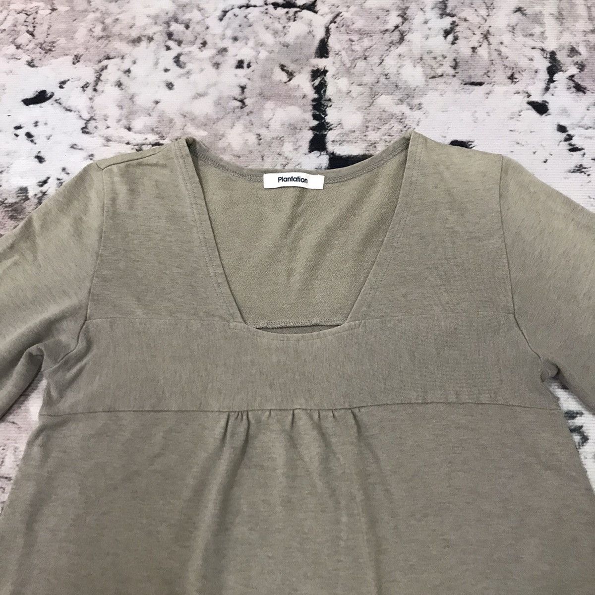 Issey Miyake Vintage 90s Plantation Issey Miyake Vneck Dress Shirt Long Size S / US 4 / IT 40 - 2 Thumbnail
