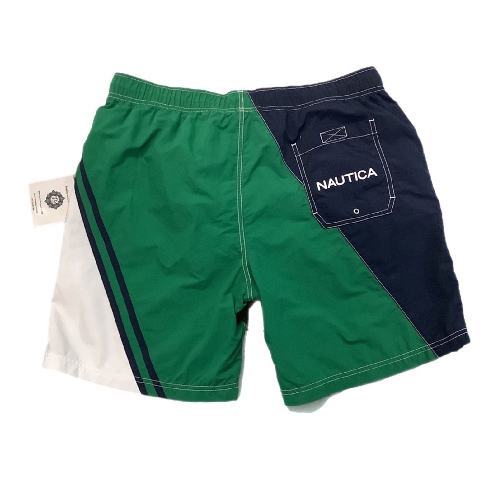 Nautica Nautica Green & Blue Striped swimming Shirts Size US 38 / EU 54 - 2 Thumbnail